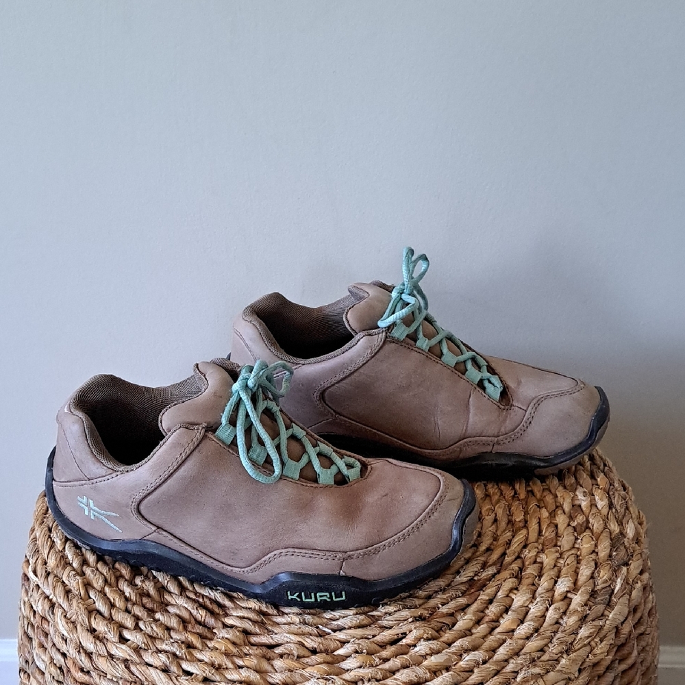 KURU Womens Chicane Tan Leather Hiking/Outdoor/Garden/Activewear Sneakers‎ S-8